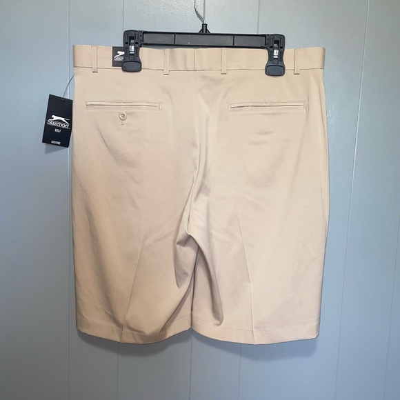 Slazenger NWT Golf Core Wicking Shorts Waist 36 Khaki - Picture 6 of 8